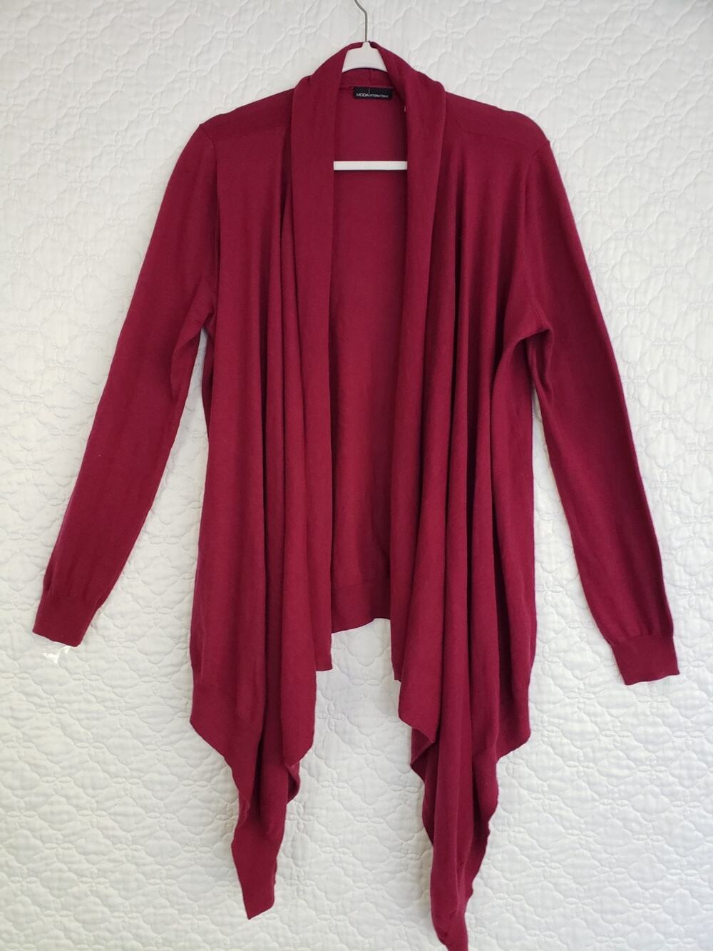 Y2K Moda International Womens Cardigan Size L Sweater Cashmere Blend Cottagecore